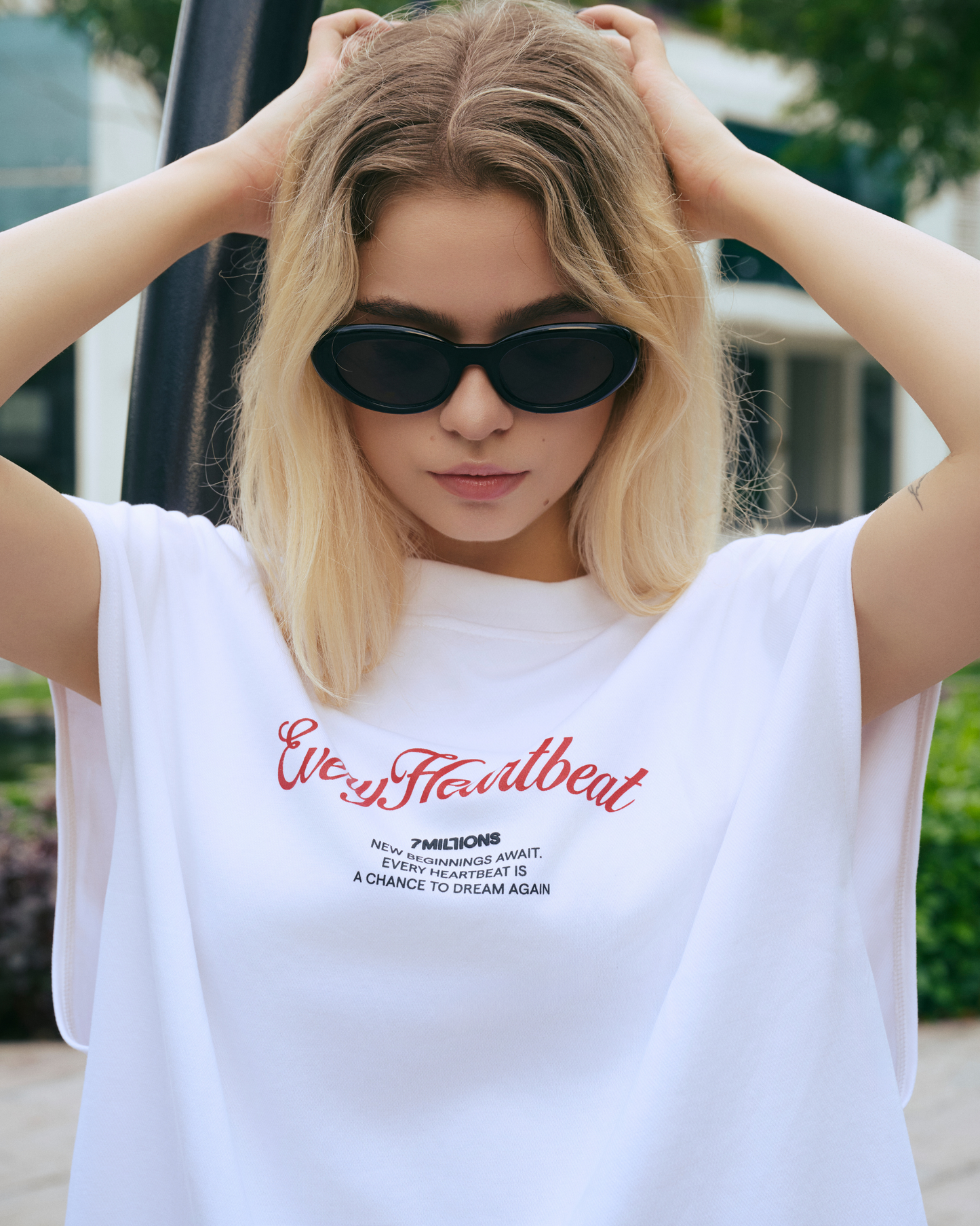 Everyday Heartbeat Tank Top - White