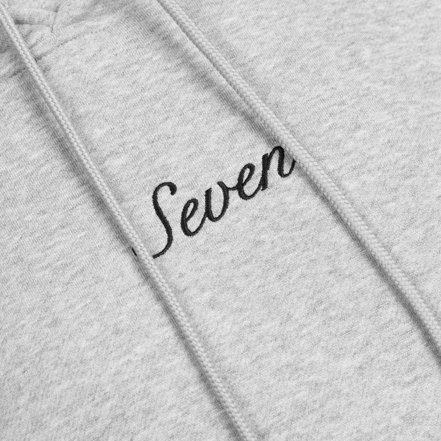 Seven Embroid Hoodie - Concrete Cloud
