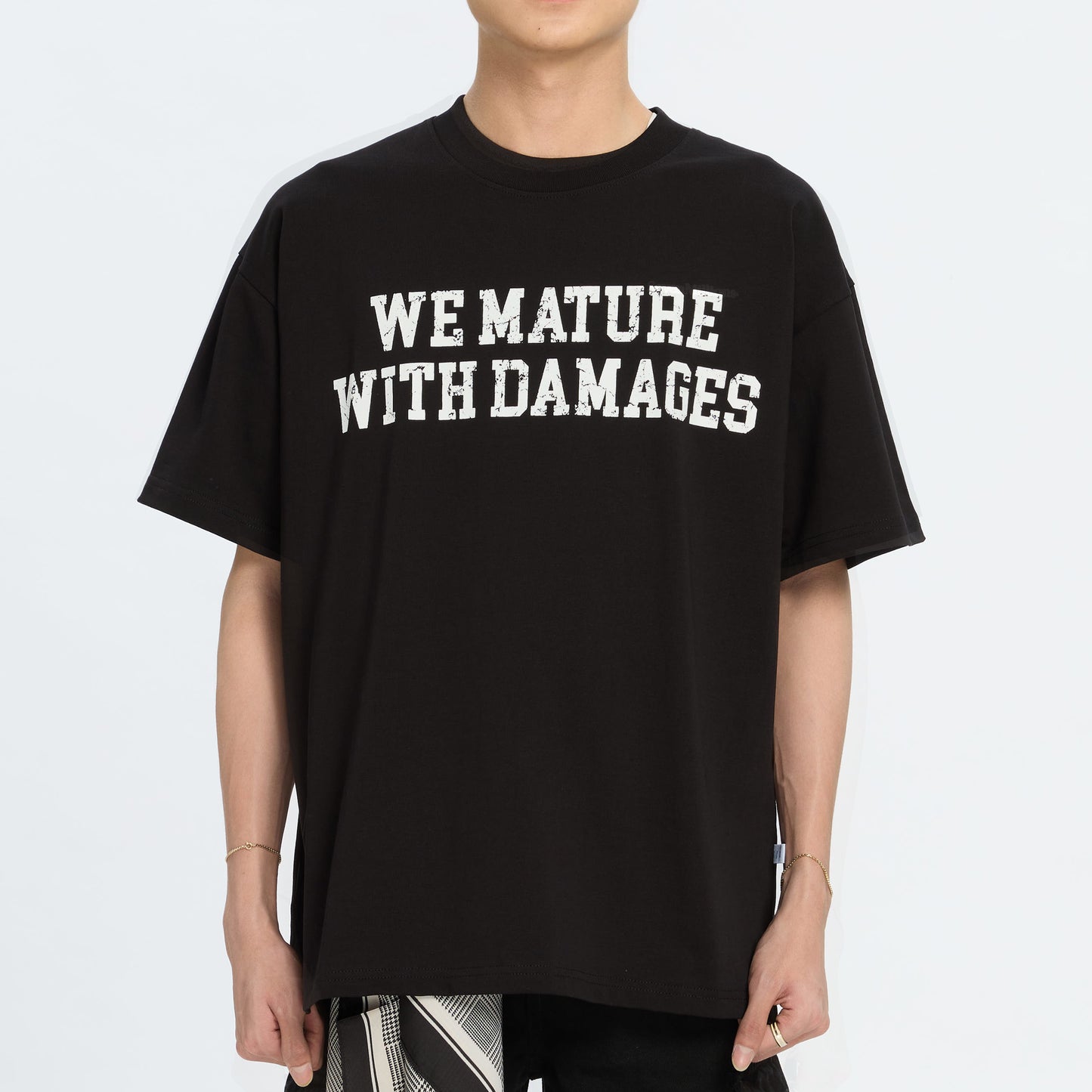 We Mature With Damages Tee - Onyx