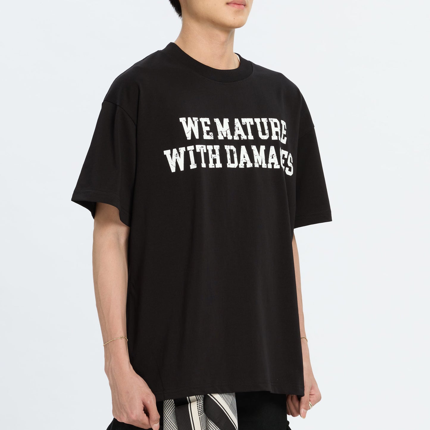 We Mature With Damages Tee - Onyx