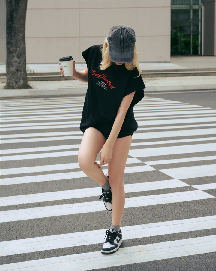 Translation missing: en.7M - Everyday Heartbeat Tank Top (Black)