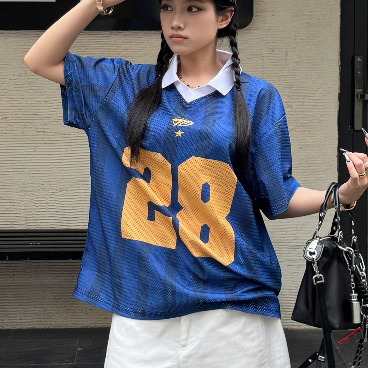 Jersey 28 - Navy/Mustard