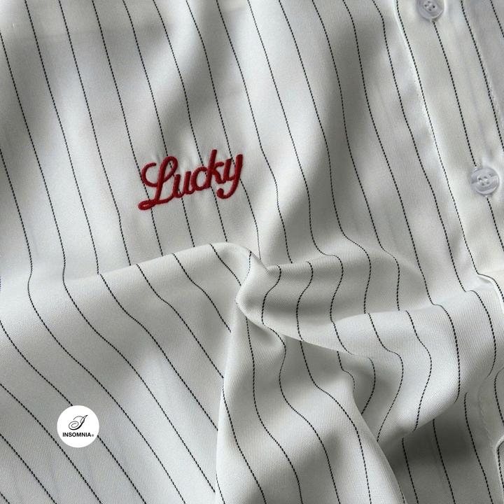 Translation missing: en.Insomnia Club - Lucky 777 Boxy Shirt (Black / White)