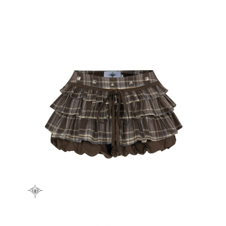 Translation missing: en.ASTERACEAE - Rebel Plaid Mini Skirt