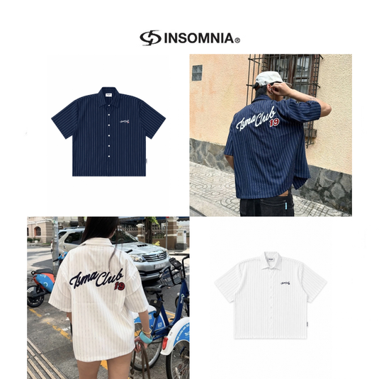 Translation missing: en.Insomnia Club - Isma Club 19 Shirt (Navy / White)