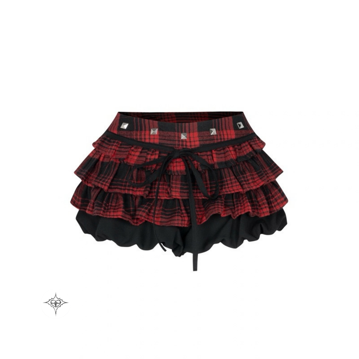 Translation missing: en.ASTERACEAE - Rebel Plaid Mini Skirt