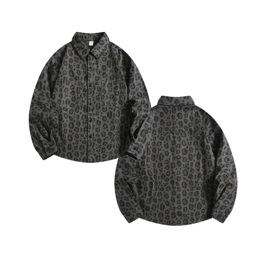 Translation missing: en.cd2000 - Grey Leopard Unisex Shirt