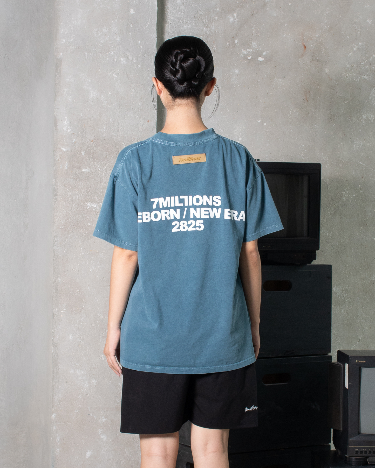 7M Wash Tee - Blue