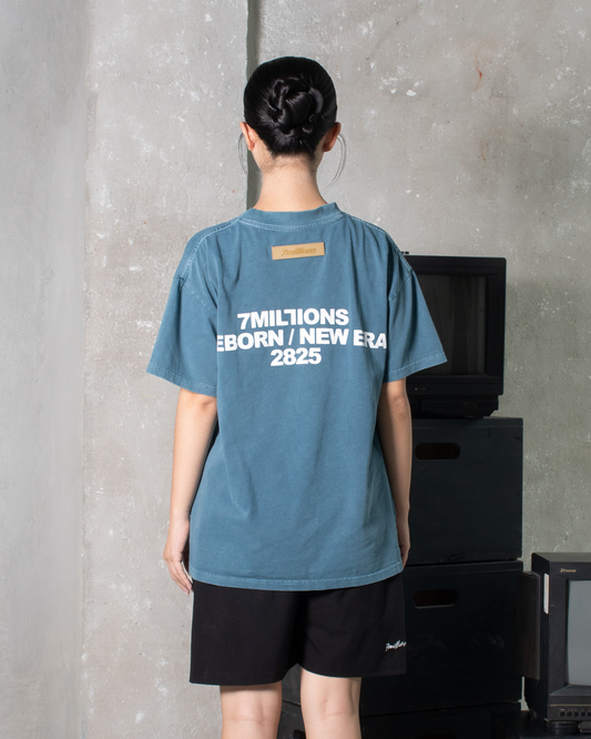 7M Wash Tee - Blue