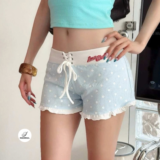 Translation missing: en.Insomnia Club - Sweet Dot Ruffle Shorts