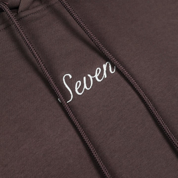 Translation missing: en.7M - Seven Embroid Hoodie (Chocolate)