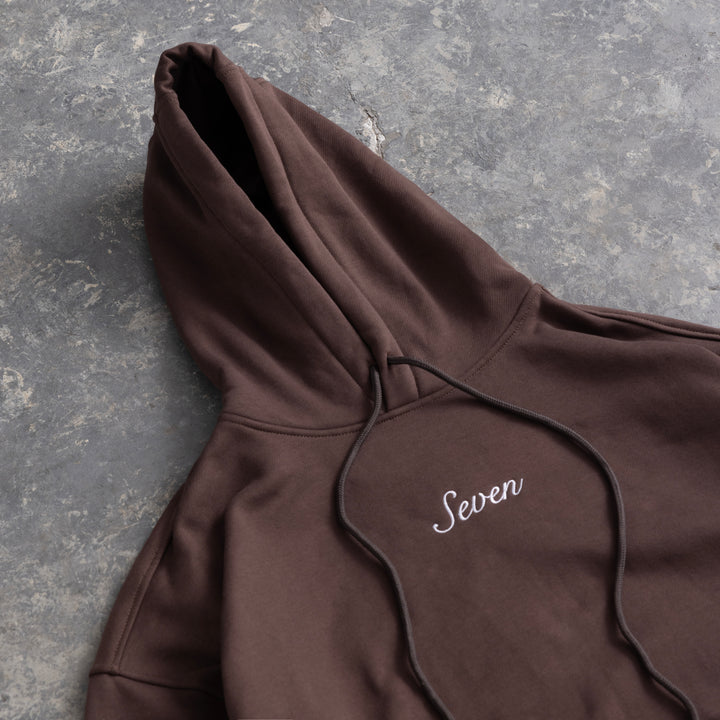 Translation missing: en.7M - Seven Embroid Hoodie (Chocolate)