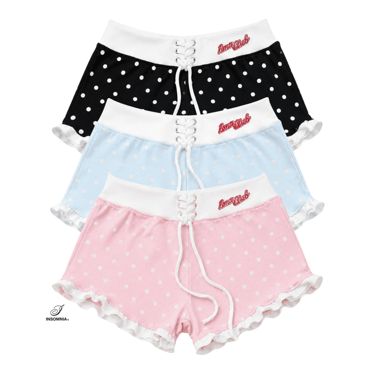 Translation missing: en.Insomnia Club - Sweet Dot Ruffle Shorts