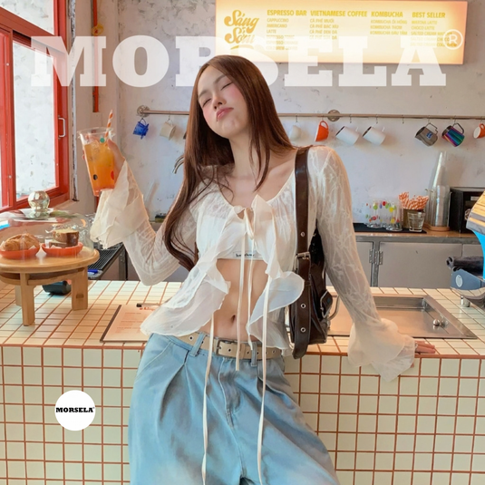 Translation missing: en.MORSELA - Midnight Muse Lace Top