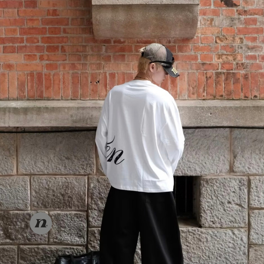 Translation missing: en.NEWSEVEN - Septgallery Long-sleeve Tops (White)