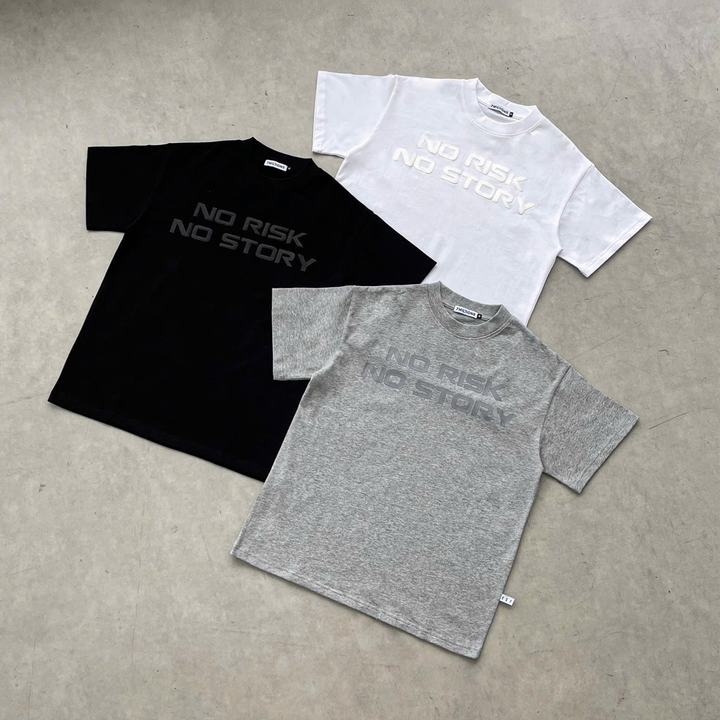Translation missing: en.7M "NO RISK, NO STORY" Tee - Black