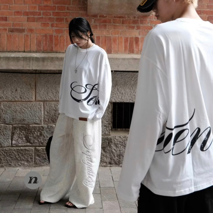 Translation missing: en.NEWSEVEN - Septgallery Long-sleeve Tops (White)
