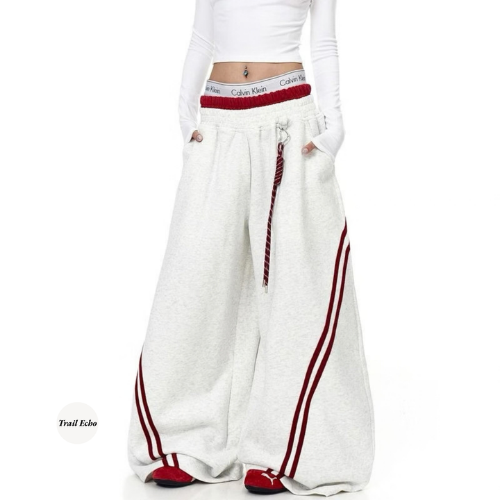 Translation missing: en.Trail Echo - Velocity Wide-Leg Pants (Grey)