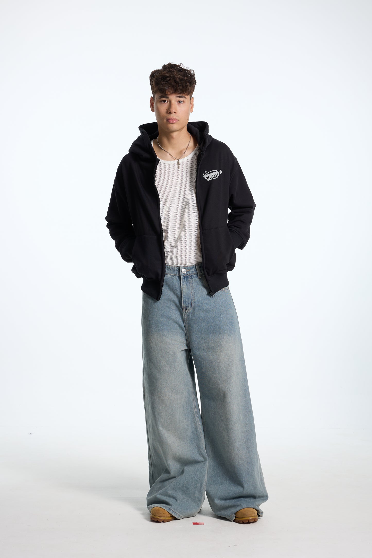 Hoodie Zip - Darkest Before Dawn - Black