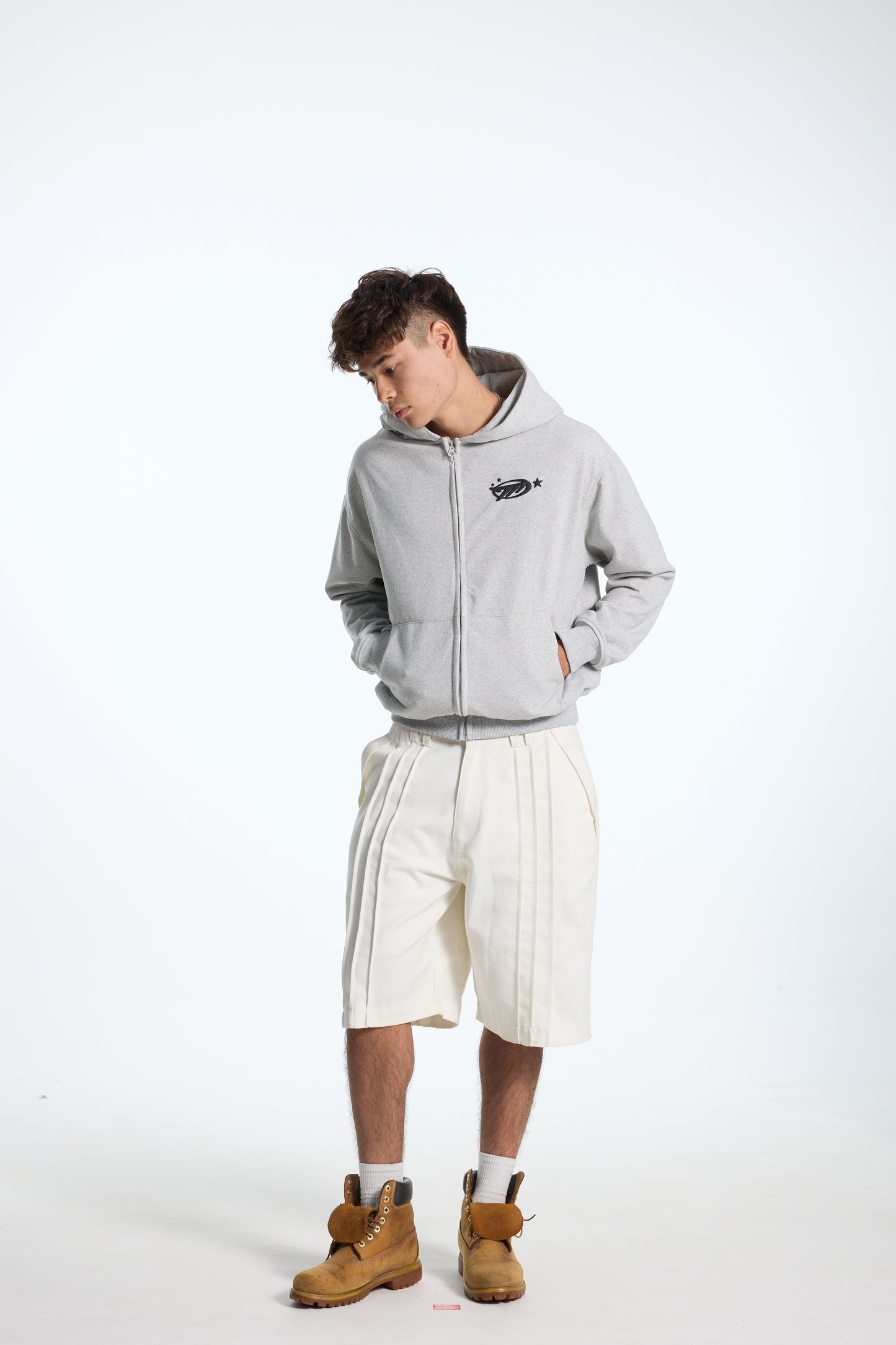 Hoodie Zip - Darkest Before Dawn - Grey