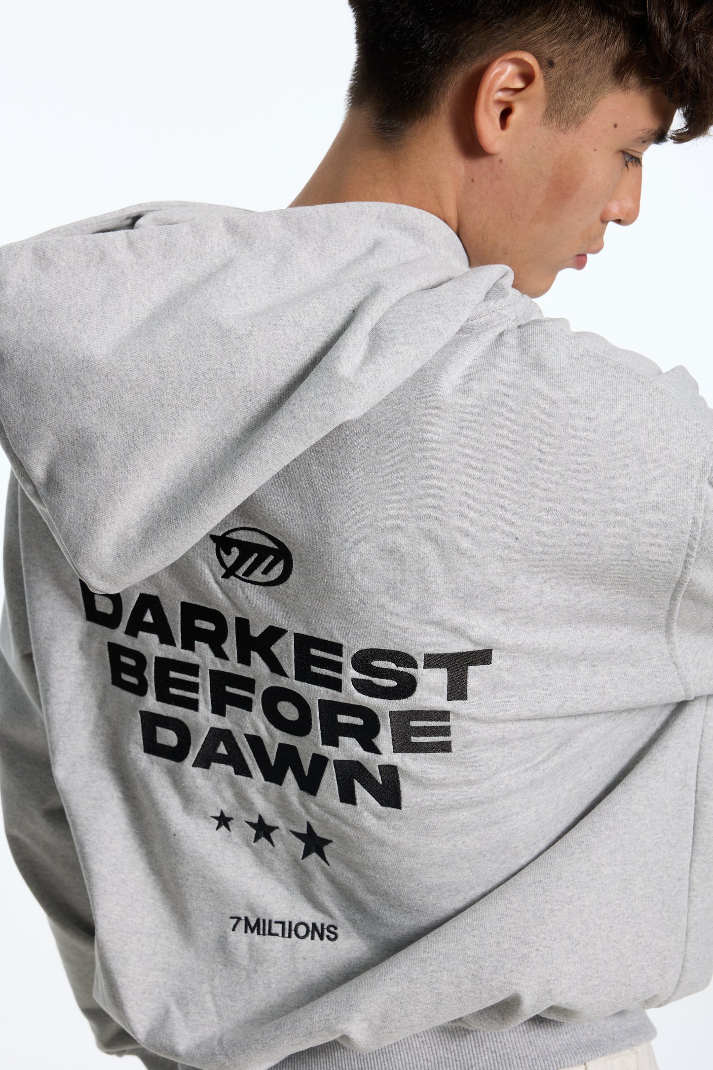 Hoodie Zip - Darkest Before Dawn - Grey