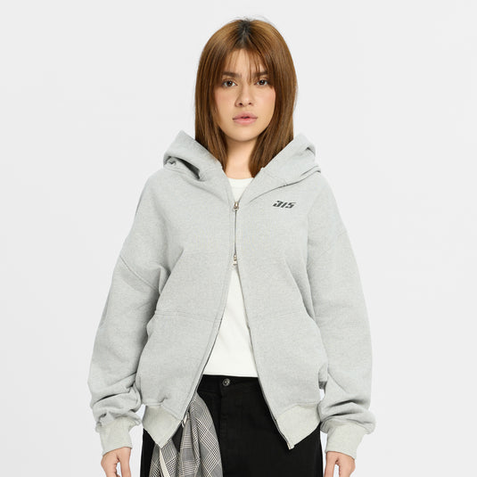 Translation missing: en.7M - 315 Double Zip Hoodie (Grey)