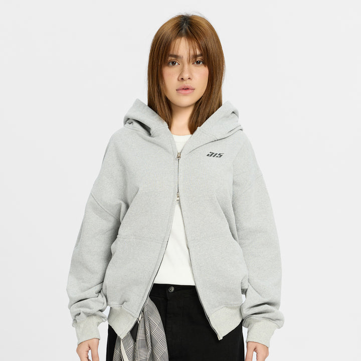 Translation missing: en.7M - 315 Double Zip Hoodie (Grey)