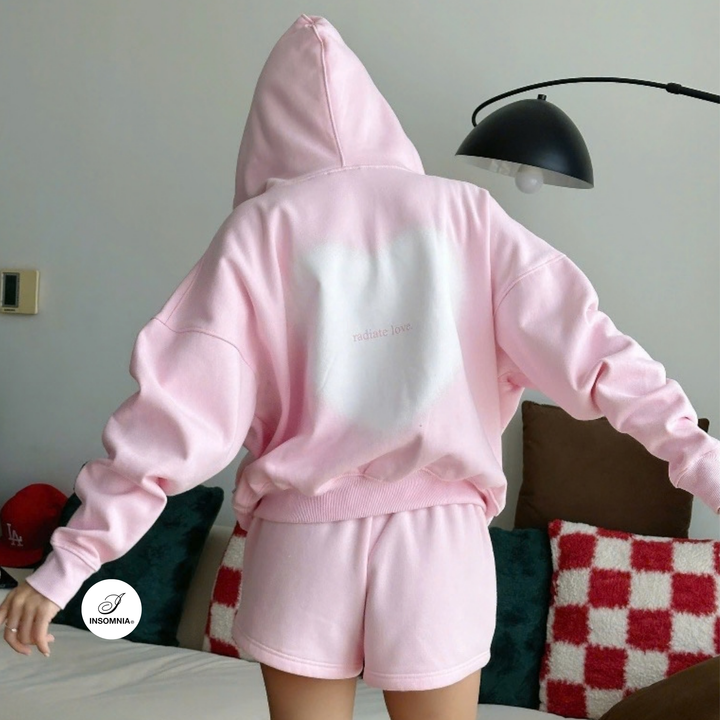 Translation missing: en.Insomnia Club - Sweet Dreams Hoodie Set (Baby Pink)
