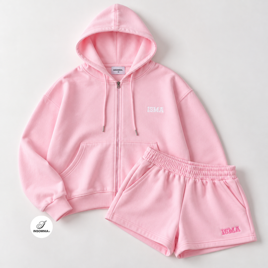 Translation missing: en.Insomnia Club - Sweet Dreams Hoodie Set (Baby Pink)