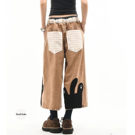 Translation missing: en.Trail Echo - Lucky Cat Baggy Jeans (Vintage Brown)