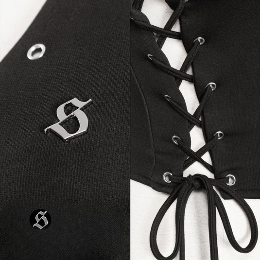 Translation missing: en.SISTERS - Rebel Lace-Up Top (Black)