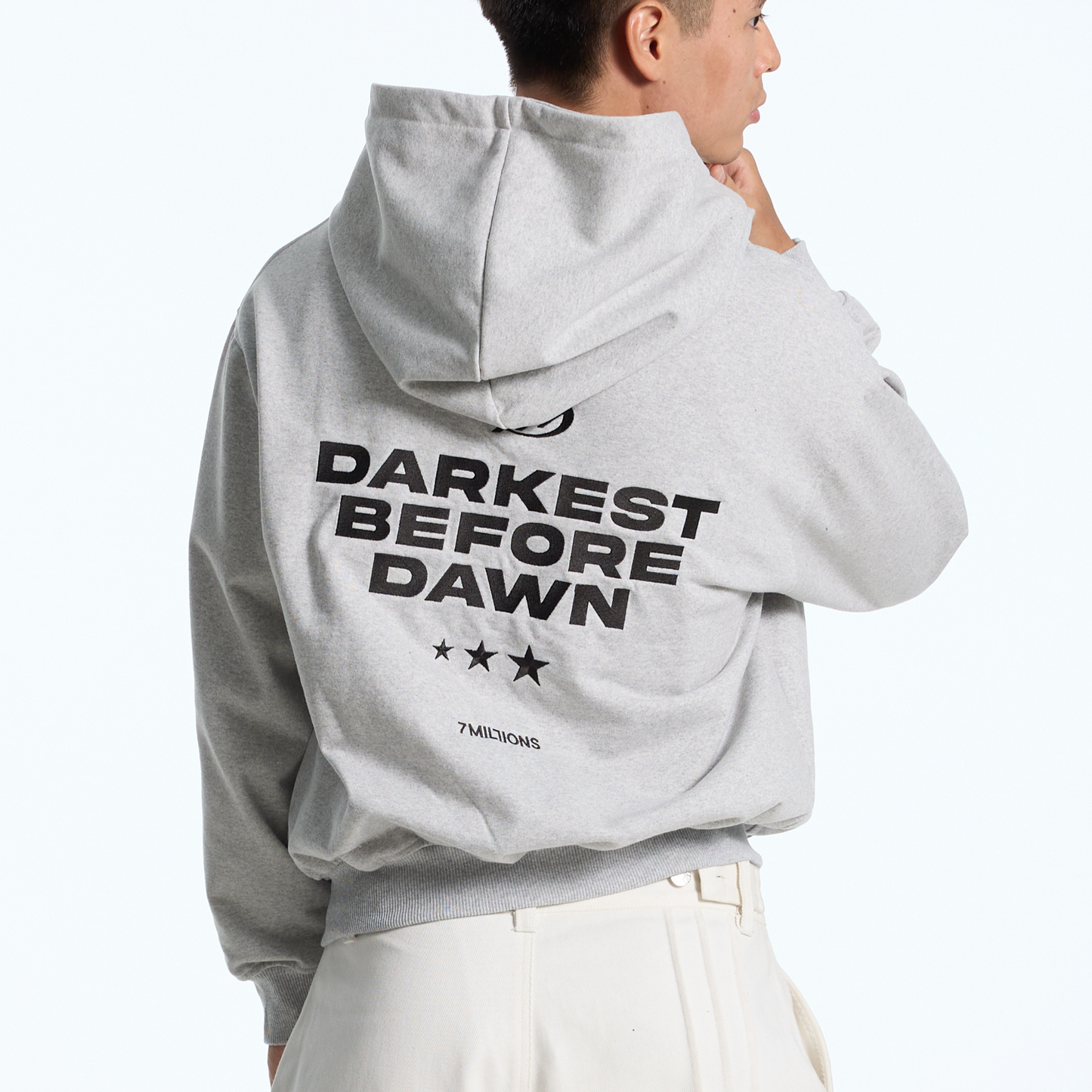 Hoodie Zip - Darkest Before Dawn - Grey