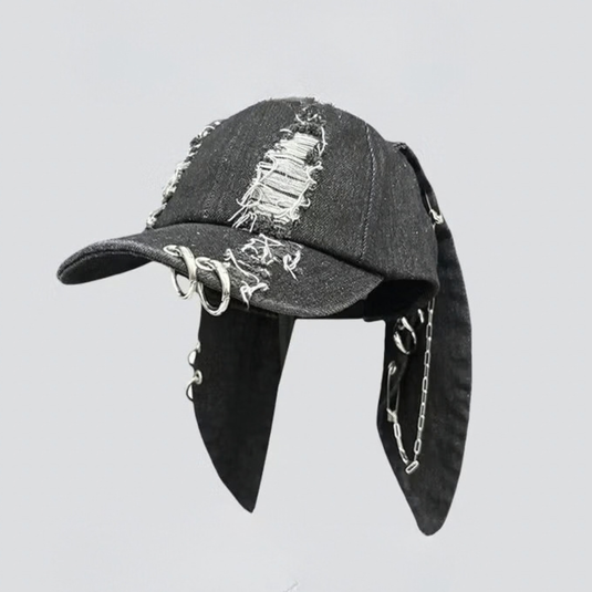 Translation missing: en.Freca - Bunny Ear Cap (Washed Black)
