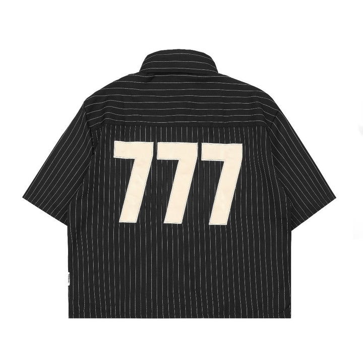 Translation missing: en.Insomnia Club - Lucky 777 Boxy Shirt (Black / White)