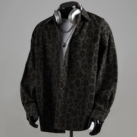 Translation missing: en.cd2000 - Grey Leopard Unisex Shirt