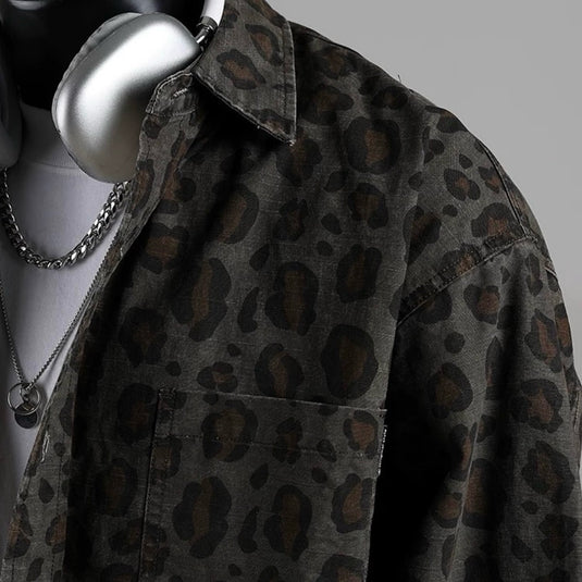 Translation missing: en.cd2000 - Grey Leopard Unisex Shirt