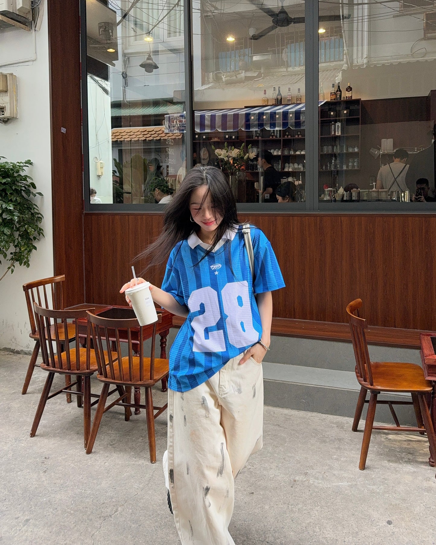 Jersey 28 - Blue/White