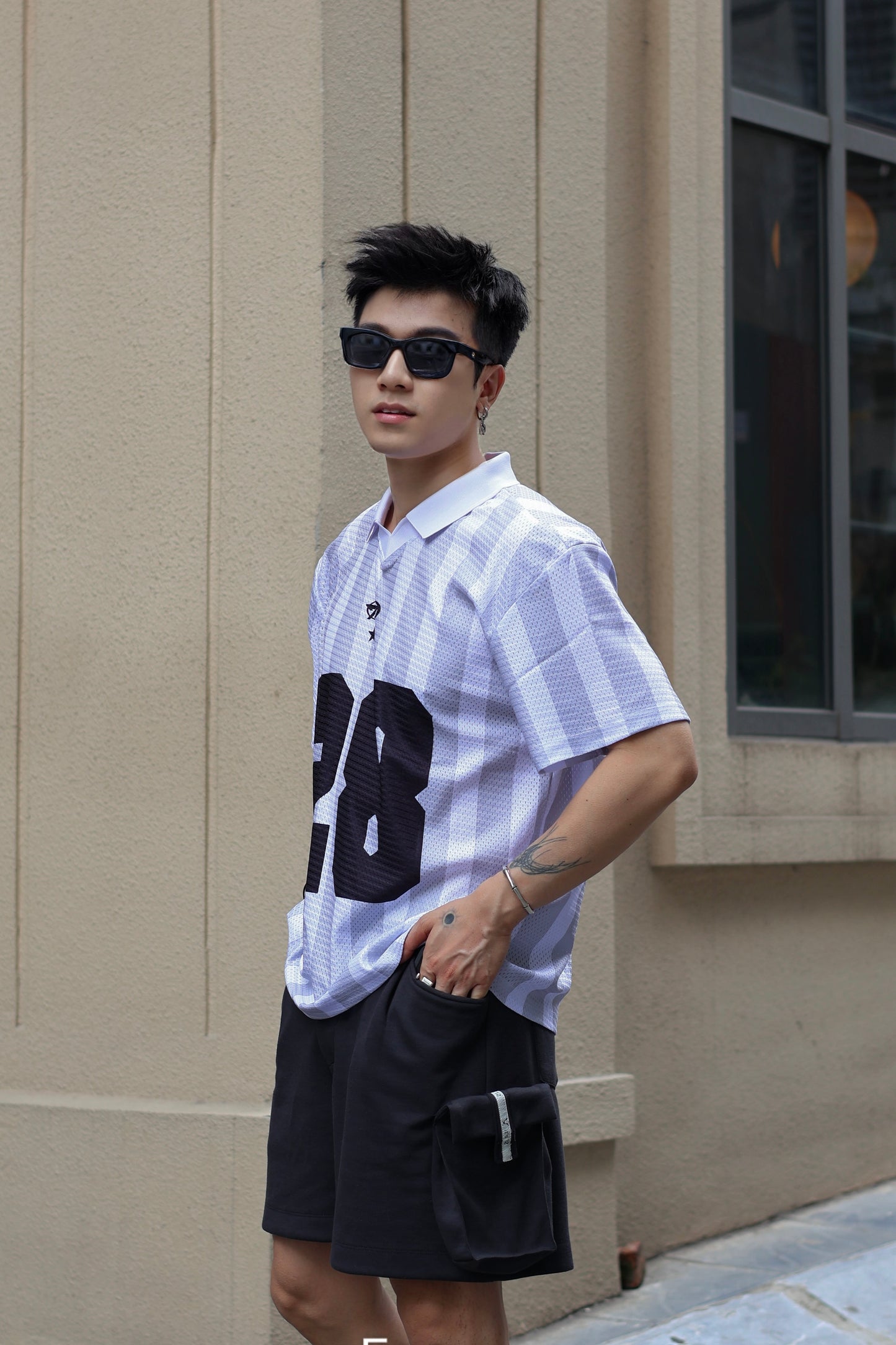 Jersey 28 - White/Black