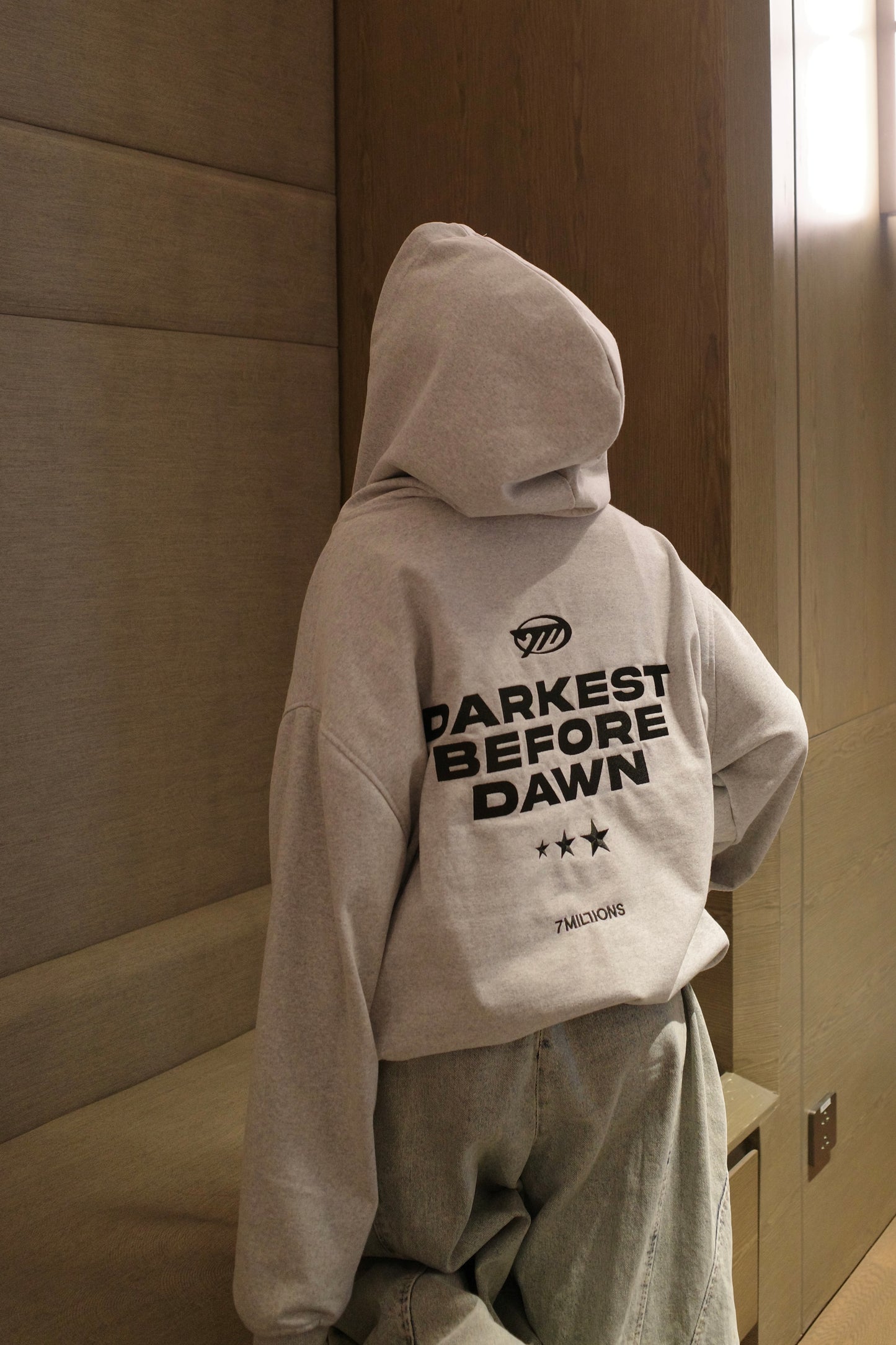 Hoodie Zip - Darkest Before Dawn - Grey