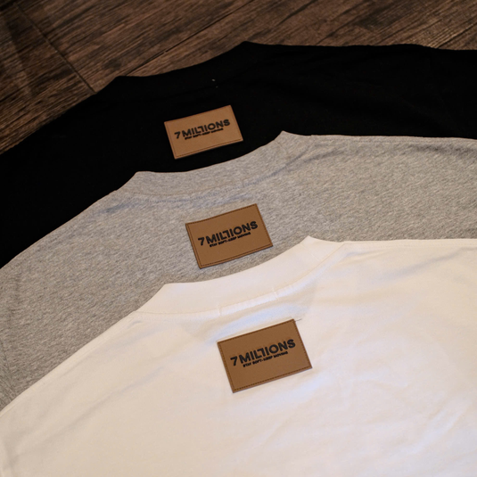 Translation missing: en.7M "NO RISK, NO STORY" Tee - White